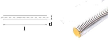 DIN 976 8.8 Gewindestangen Gewindespindel M14 X 1000