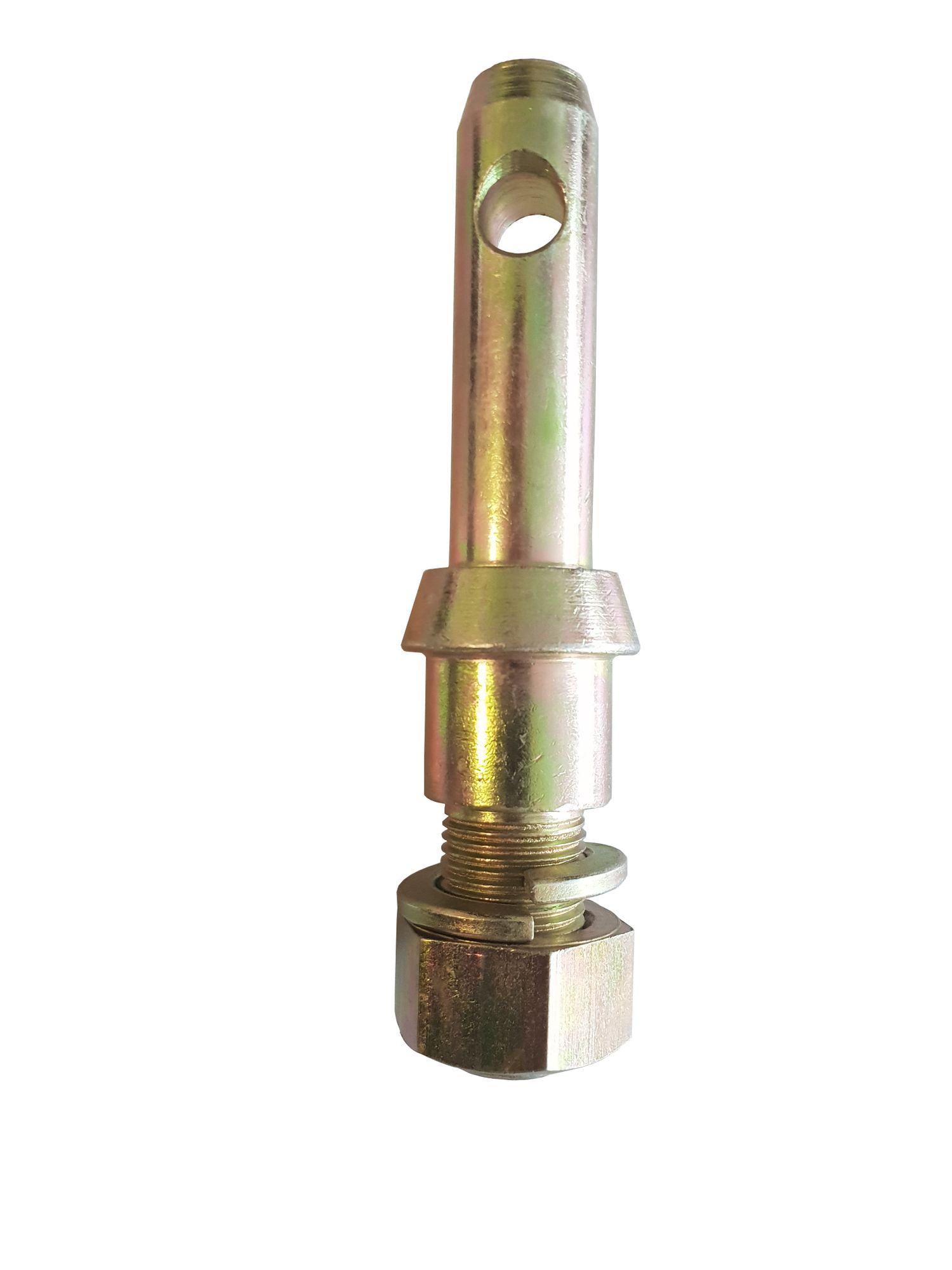 Unterlenker Gerätebolzen | Kat 2-1 / 28-22 mm | M22x1,5 Gewinde | galv. verzinkt Unterlenker Gerätebolzen | Kat 2-1 / 28-22 mm | M22x1,5 Gewinde | galv. verzinkt