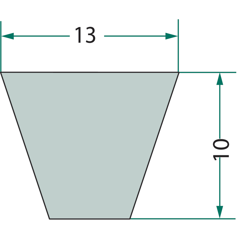 Keilriemen A52 1/2 A-1340 Ld1373 V-Belt, 4,90