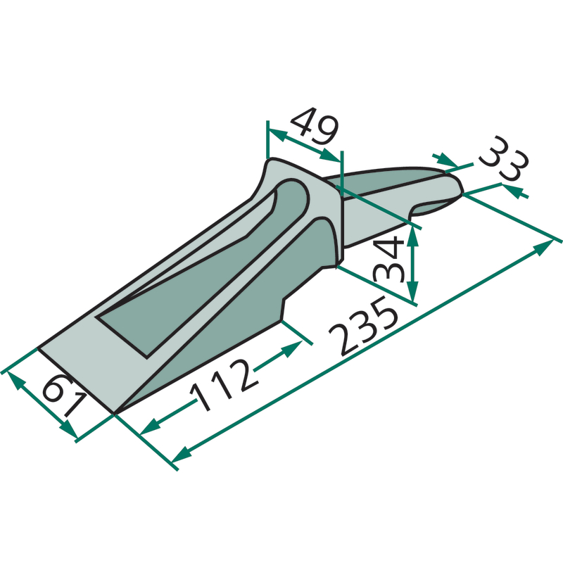 4x Baggerzahn 400F Lehnhoff - Zahnkappen Für Bagger Und Baumaschinen